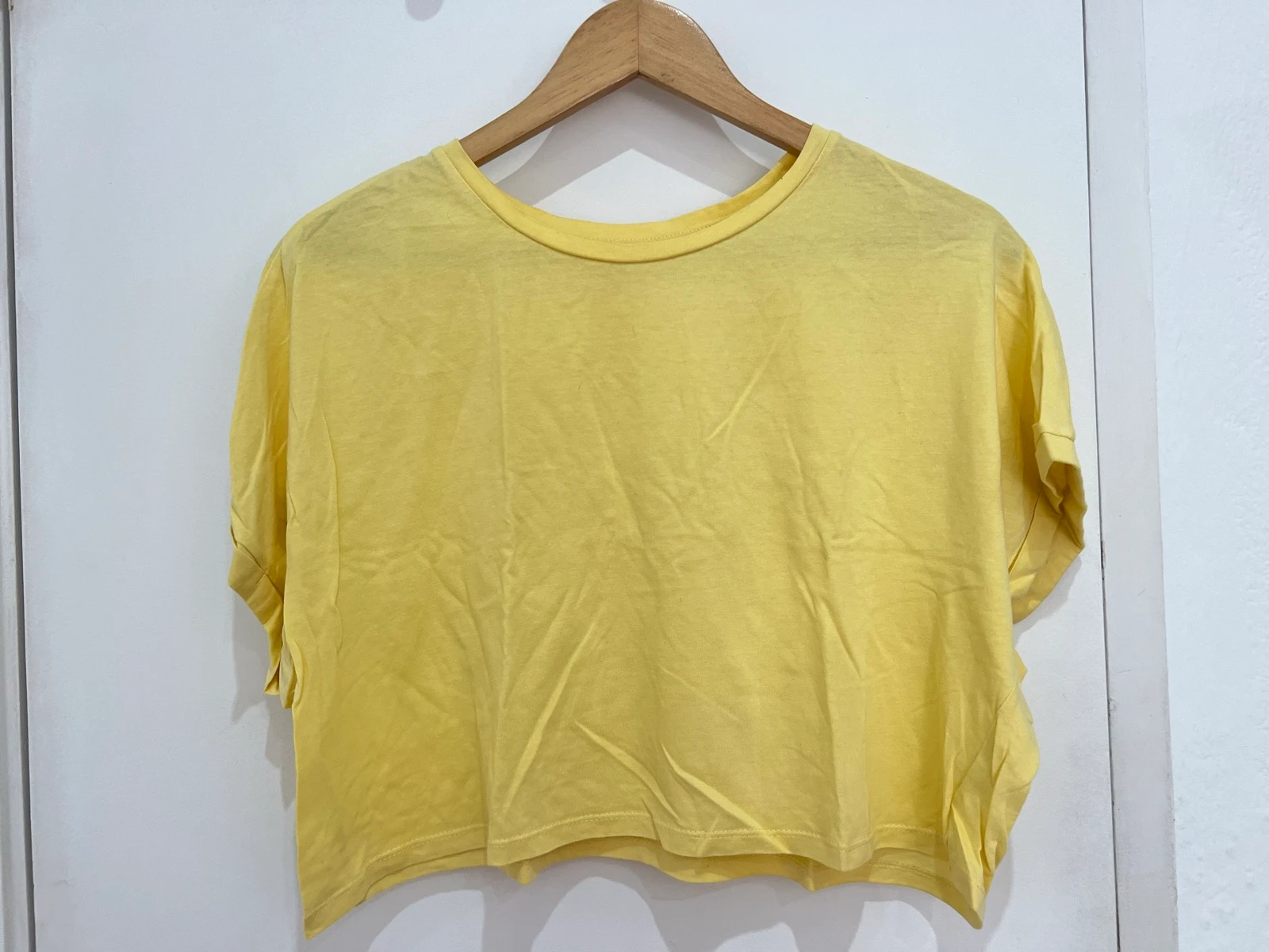 T-shirt Básica| Top Crop| Amarela| Lefties| T* L – photo 2